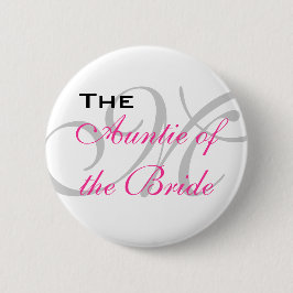 Die Tante des Braut-Knopfes Button