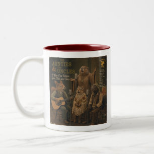 Die Tanten & die Onkel: eine Parodie Zweifarbige Tasse