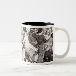 Die Tanzen-Räume, überziehen 3 'des Chil des Zweifarbige Tasse