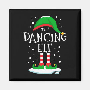 Die tanzende Elf Weihnachtsfamilie, die Weihnachte Magnet
