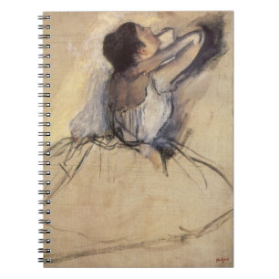 Die Tänzerin von Edgar Degas, Vintag Ballerina Art Notizblock