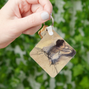 Die Tänzerin von Edgar Degas, Vintag Ballerina Art Schlüsselanhänger