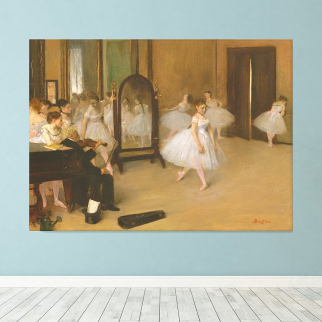 Die Tanzklasse (1870) Edgar Degas Leinwanddruck (Insitu (Holzboden))