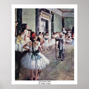 Die Tanzklasse durch Edgar Degas Poster