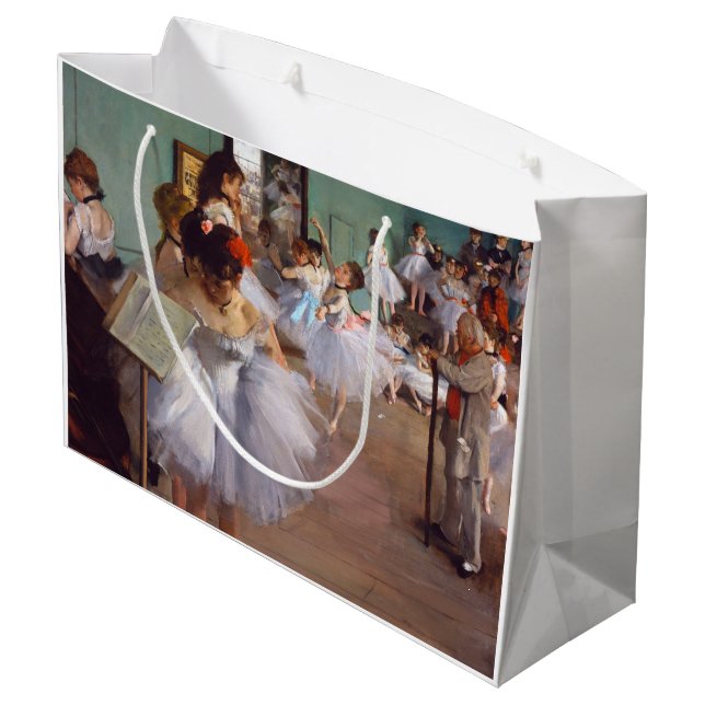 Die Tanzklasse, Edgar Degas Große Geschenktüte (Rückseite Schrägansicht)