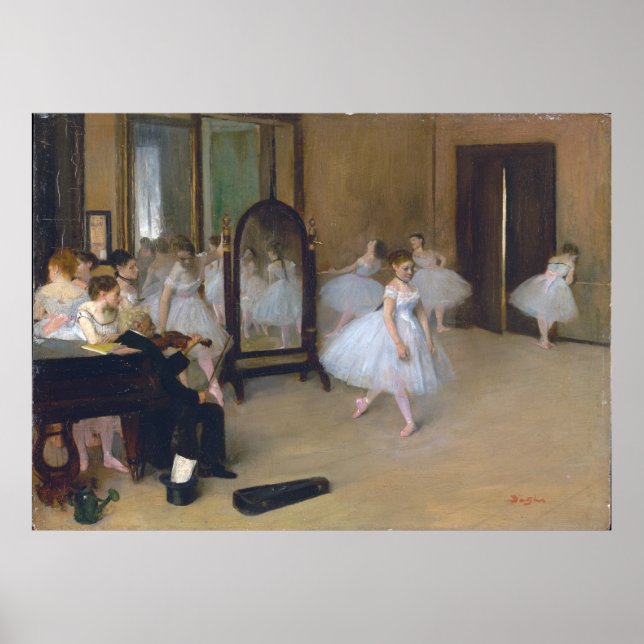 Die Tanzklasse - Edgar Degas Poster (Vorne)