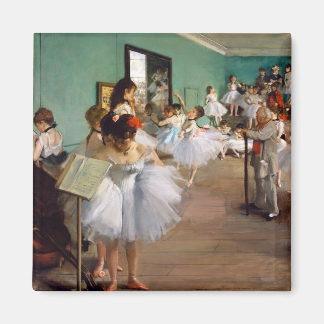 Die Tanzklasse von Edgar Degas Magnet (Vorne)