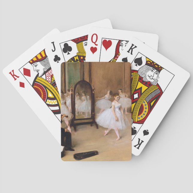 Die Tanzklasse von Edgar Degas Spielkarten (Rückseite)