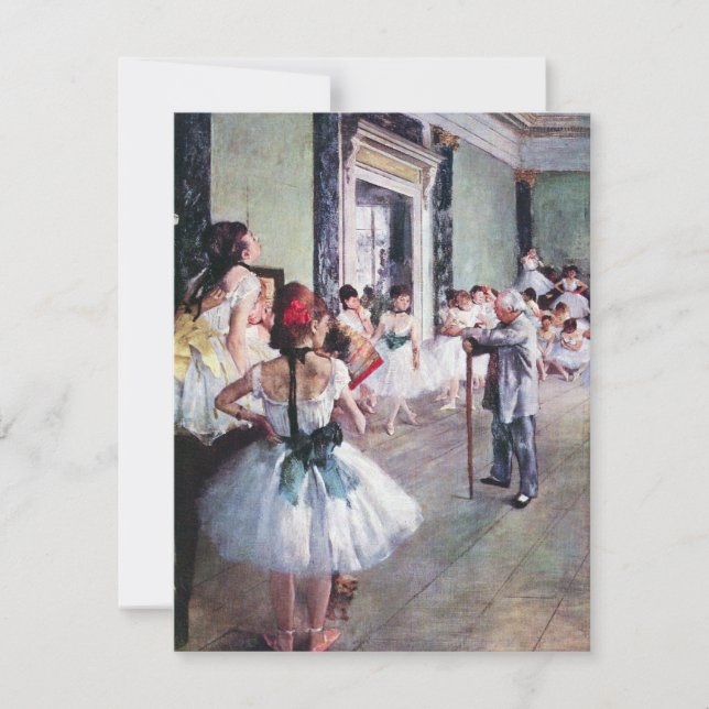 Die Tanzklasse von Edgar Degas, Vintage Ballettkun (Vorderseite)