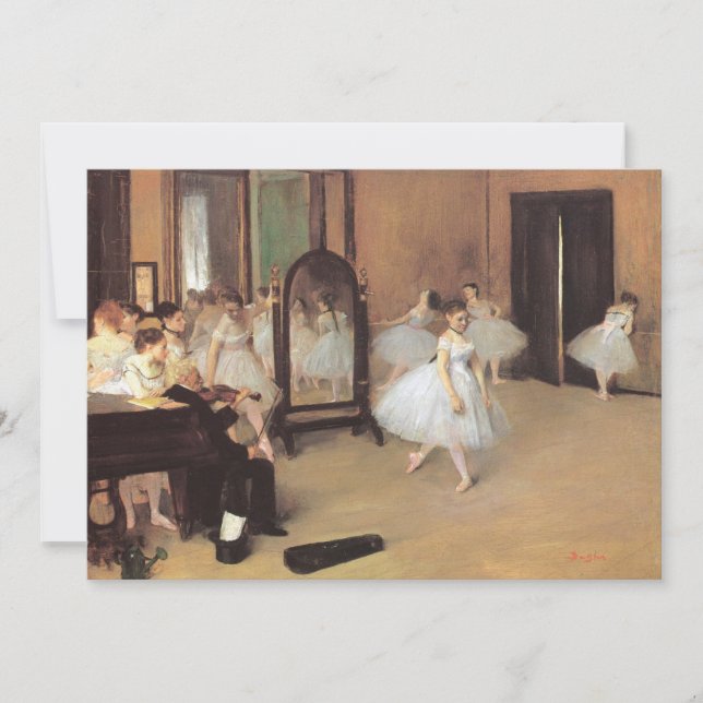 Die Tanzklasse von Edgar Degas, Vintages Ballett (Vorderseite)