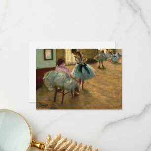 Die Tanzstunde von Edgar Degas Dankeskarte