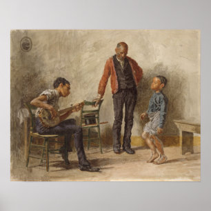 Die Tanzstunde von Thomas Eakins Poster