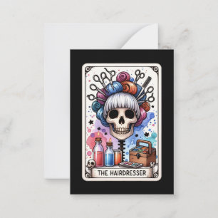 Die Tarot-Flachkarte des Friseursalons Mitteilungskarte