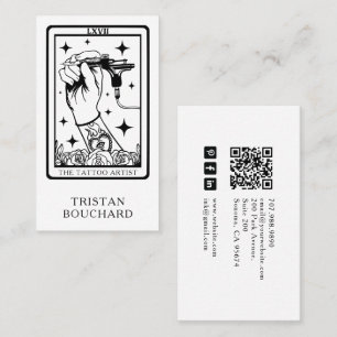 Die Tarot-Geschäftskarte für Tätowierer Visitenkarte