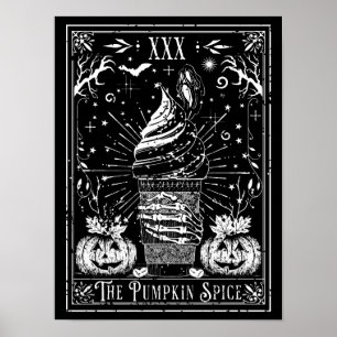 Die Tarot-Karte des Kürbisgewürzes Poster