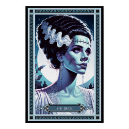 Die Tarot-Karte Frankensteins Poster