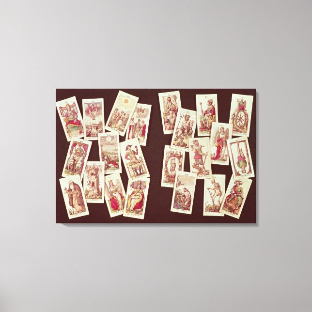 Die Tarot-Karten des großen Arkanas Leinwanddruck (Vorderseite)