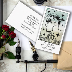 Die Tarot-Visitenkarte für Tätowierer Visitenkarte