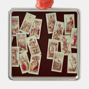 Die Tarotkarten der bedeutenden Arcana Ornament Aus Metall