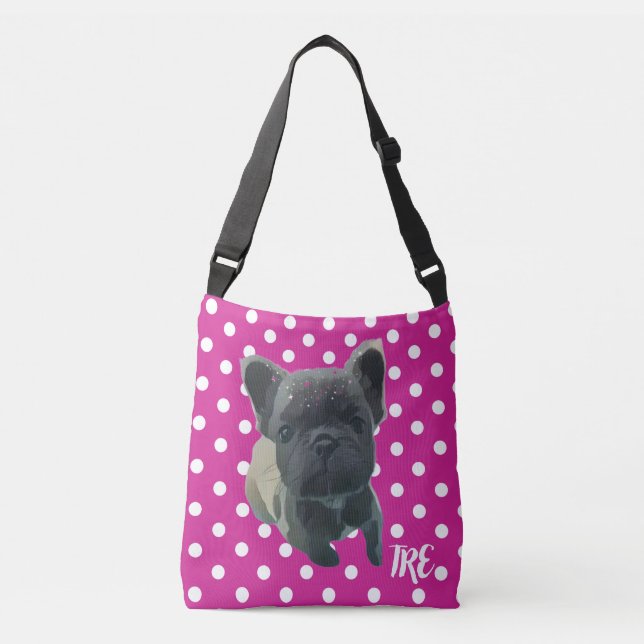 Die Tasche des Louis Crossbody in Bright Pink und  (Vorderseite)
