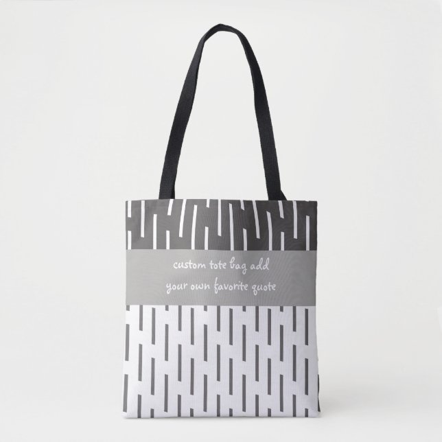 Die Tasche fügt ein Graue und Weiß-Angebot hinzu (Vorderseite)