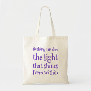 Die Tasche mit dem Licht darin