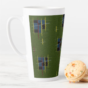 Die Tasse der Olivenzweige Latte