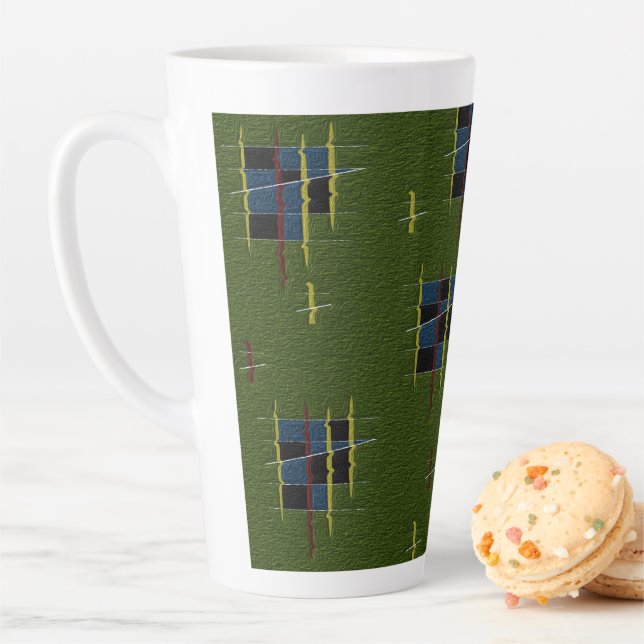 Die Tasse der Olivenzweige Latte (Beispiel)