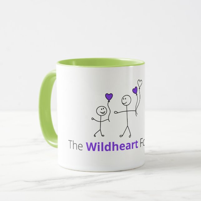 Die Tasse der Wildheart Foundation (Vorderseite Links)