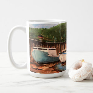 Die Tasse des Fischerdorfes Originelle Kunstwerke