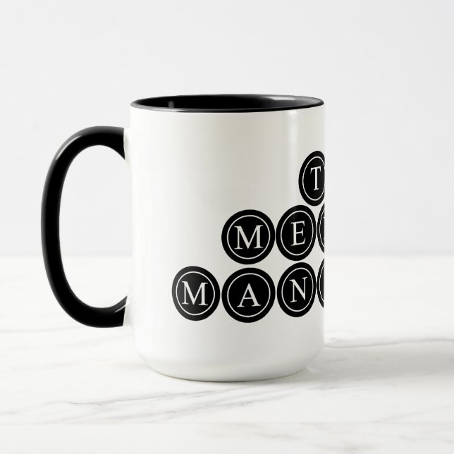 Die Tasse des Mental Manifest Coffee (Links)