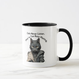 Die Tasse des Schriftstellers zum Kaffee