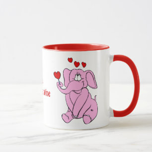 Die Tasse des süßen Valentines