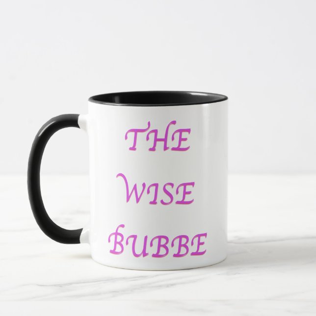 Die Tasse des "Wise Bubbie Pessach Seder" (Links)