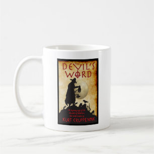 Die Tasse des Wortdeckers des Teufel