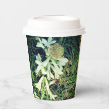 Die Tasse ist im Naturdesign stilvoll