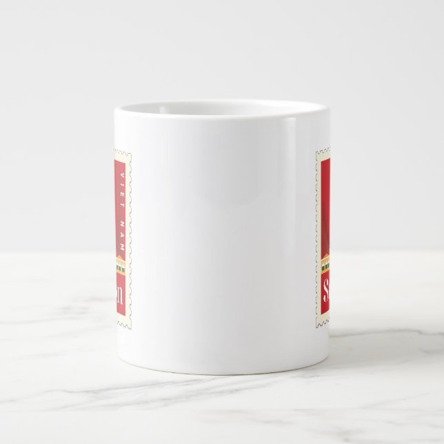 Die Tasse mit dem vietnamesischen Saigon-Stempel (Vorderseite)