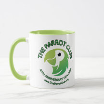 Die Tasse zum 50-jährigen Jubiläum des Parrot Club