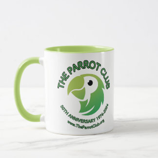 Die Tasse zum 50-jährigen Jubiläum des Parrot Club