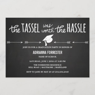 Die Tassel trug die Hasselkhalkappe Niedlich Einladung