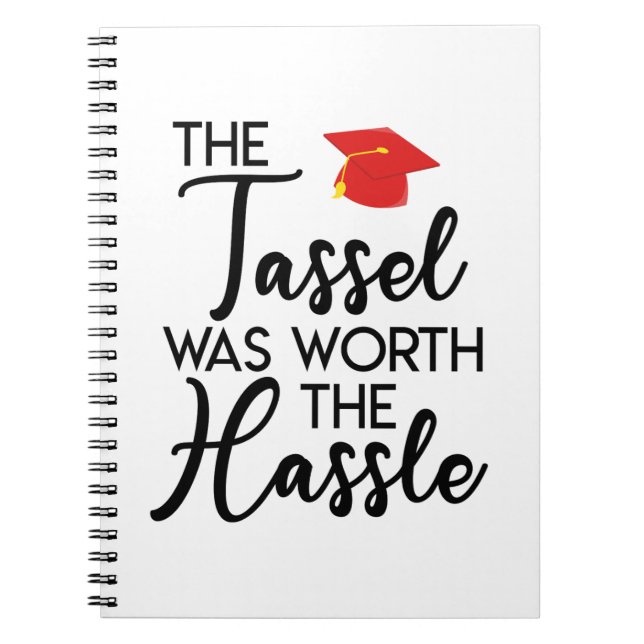 Die Tassel war das Geschenk des helden Abschlusses Notizblock (Vorderseite)