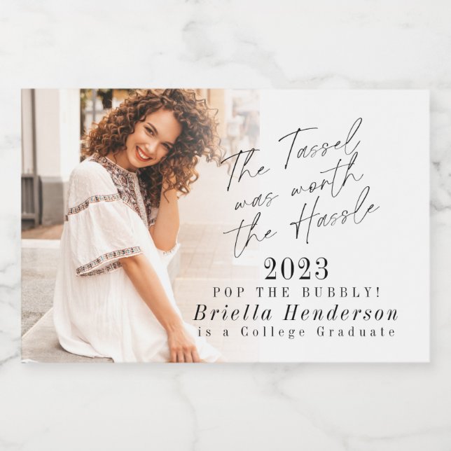 Die Tassel war den Hassle-Abschluss Mini wert (Einzelnes Label)