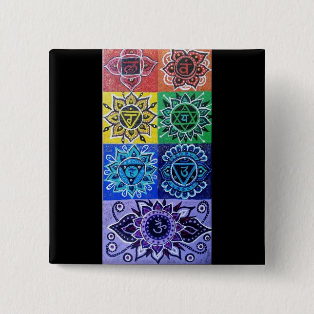 Die Taste 7 Chakras Button (Vorderseite)