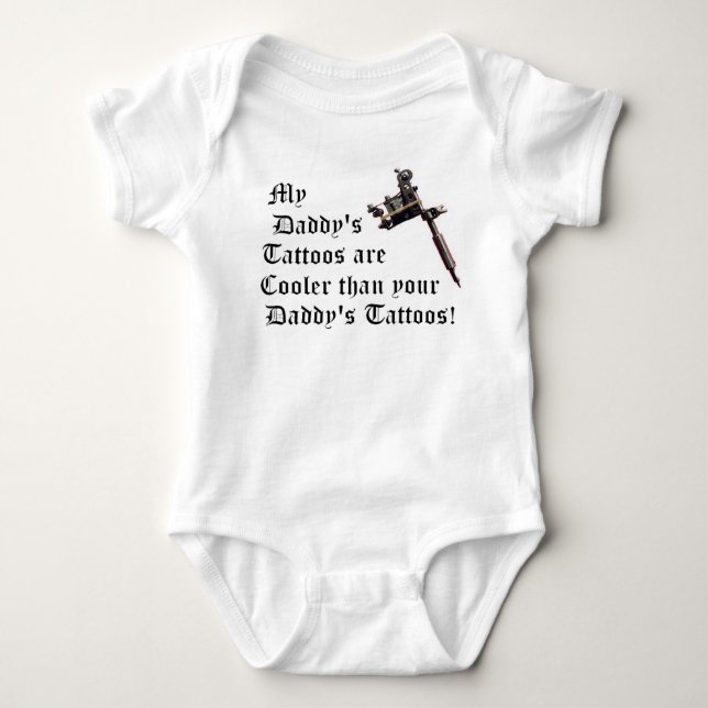 Die Tätowierungen meines Vatis Baby Strampler (Vorderseite)
