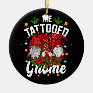 Die Tattooed Gnome Squad Matching Family Weihnacht Keramik Ornament