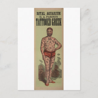 Die Tattooen Griechen Postkarte