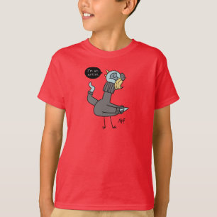 Die Taube, die ich bin ein Künstler Kinder Roter T T-Shirt