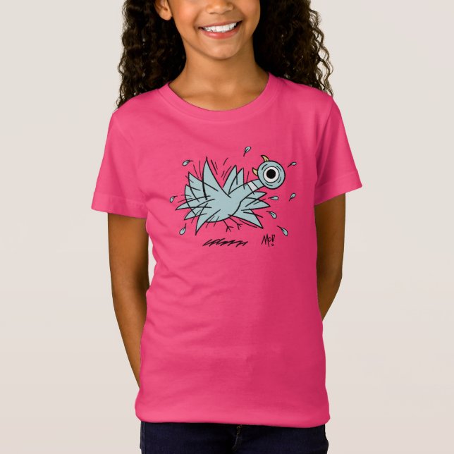 Die Taube-Freakout-Girls rosa T-Shirt (Vorderseite)