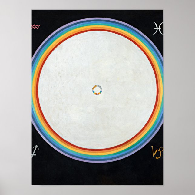 Die Taube, Nr. 14 von Hilma af Klint Poster (Vorne)