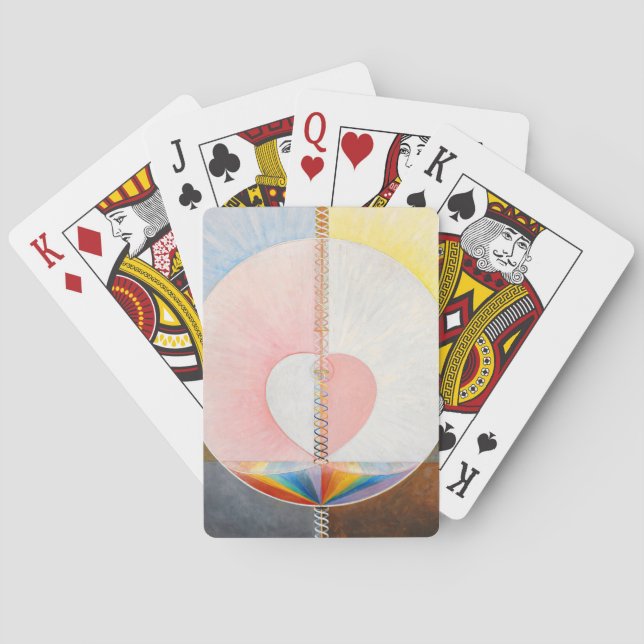 Die Taube von Hilma af Klint Spielkarten (Rückseite)